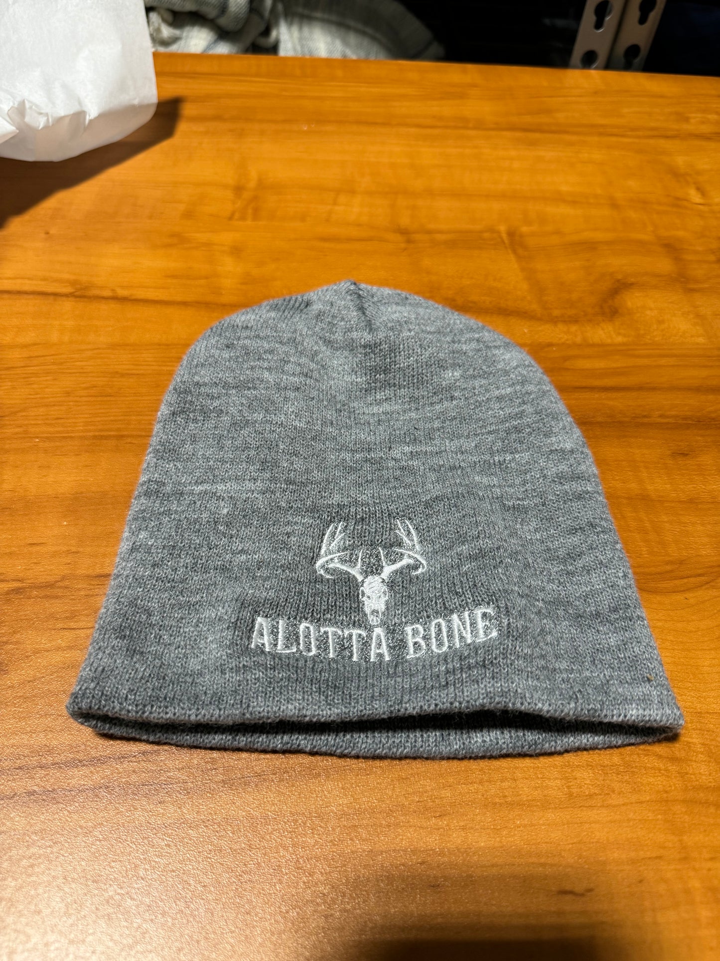 Alotta Bone Beanie- Grey